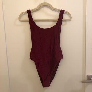 American eagle burgundy one piece